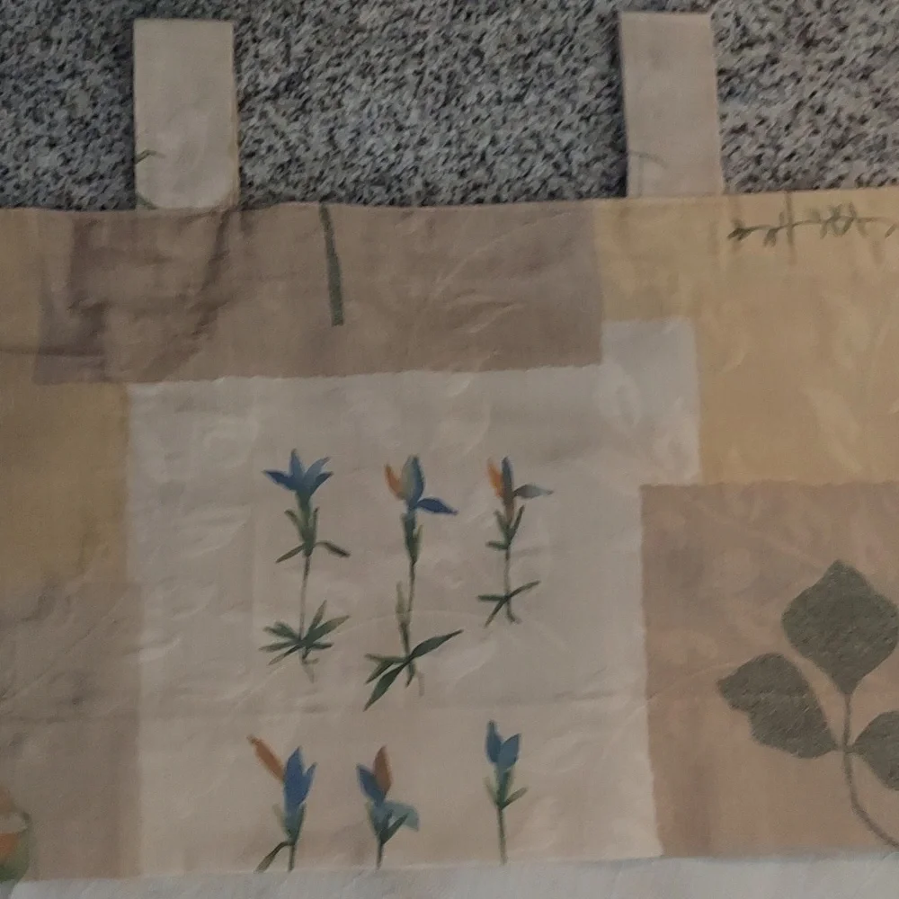 Vintage Martex patchwork Valance Curtain